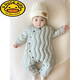 G.duck Winter Down Jumpsuit Newborn Warm Jacket for Male and Female Baby White Duck Down and Velvet Outing Clothing Baby Romper Suit Brown Slanted Feather Jumpsuit 59cm