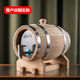 Fantasy 800M brandy barrel visual glass barrel cocktail sherry barrel soaking barrel 5 liter steel stopper