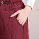 Woodpecker's new winter velvet thickened cotton pants for women, grandma's pants, elastic waist to keep warm, elderly mothers' outer wear, solid color, black, XL, recommended 85-100Jin, Jin equals 0.5kg