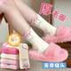 Caramella children's socks winter girls thickened velvet pure cotton warm terry socks baby autumn and winter thick socks mixed color 5 pieces 1-3 years old (S) recommended shoe size 21-24