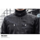 Jeanswest Outdoor Sports Jacket Men's Autumn and Winter Slim Leather Jacket Motorcycle Wear Casual Trendy Stand Collar Top Black XL