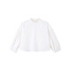 Xiaoyinman children's clothing girls pure cotton fungus shirt 26 spring fashionable sweet casual top for children and middle-aged girls off-white 105