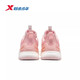 Xtep children's running shoes for girls 2026 spring new elastic technology mesh leather sports shoes 674114113019 pure pink/romantic pink 30