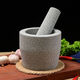Yongfan special number hand-carved stone garlic pounder stone mortar garlic nest grinder medicine jar chili garlic masher garlic mortar diameter 25 cm hand-carved stone garlic pounder with wooden hammer