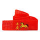 New Year of the Horse red belt, zodiac year, belt embroidery, peace and happiness, belt set for men and women, belt set for the elderly, a peace horse, 140 cm long, 4.5 cm wide