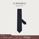 CANALI Connery cadeau du nouvel an cravate homme en soie de mûrier bleu jacquard à micro pois bleu