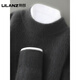 LILANZ pure wool sweater men's half turtleneck thickened pullover sweater high-end business knitted casual bottoming shirt black-flagship 2XL