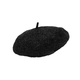 Chanel New Year's Gift Fashionable and Versatile Beret Women's Black Black M Basic Packaging - No Box