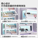 Yusenyi lockable figure display cabinet competition room indoor dust keyboard display stand household blind box storage cabinet with light Main picture 5 layers 80 long (huiyue white)