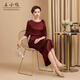 Wang Xiaoya 2026 early spring small mother red dress happy mother-in-law wedding banquet mother-in-law high-end dress Lafite red L