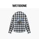 WE11DONE Celebrity Same Style 26 Spring New Arrival Plaid Shirt Urban Style Casual Fashion Daily Black XS