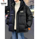 Woodpecker Winter Youth Down Jacket Boys Junior High School Students Handsome Hooded Thickened Jacket Fat Big Children Winter Clothes Cotton Y106 Black 90 Velvet Quality Upgrade M Recommendation 80 to 100 Jin Jin is equal to about 0.5 kg
