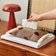 Fantasy three-color tissue box tassel napkin storage living room bedroom tissue box red dots/25x17cm