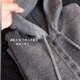 Hot selling hot style gray casual hooded knitted pullover sweater for women 2025 autumn new style simple and loose gray 2XL recommended 126-140Jin Jin equals 0.5 kg
