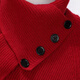 CHOCOOLATEit zodiac year red sweater sweater for women winter scarf collar fashion casual top red M