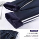 School uniform pants in winter with velvet and thickened navy blue one stripe and two stripes navy blue junior high school students and primary school students navy one stripe-velvet style 175 (2XL) recommended height 170-175