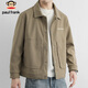 Paul Frank Jacket Men's Winter Season Casual Lapel Jacket Men's Advanced Loose Light Luxury Men's Top Beige XL