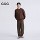 GXG Ropa de hombre Centro comercial Vaqueros rectos sueltos 2026 Primavera Nueva llegada G26X051001 Caqui M