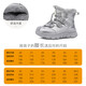 Jeep children's snow boots 2025 new outdoor northeastern cotton boots winter mid-sized children's plus velvet cold-proof furry shoes caramel brown 30 inner length of the shoe is about 19.4cm