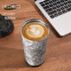Fantasy Natural Flower Genuine Light Luxury Pure Titanium Coffee Cup Double Drink Easy-to-use Tea Cup Male High School Student Portable Insulation Cup Customized Fantasy Purple 99 Pure Titanium High Temperature Crystallization