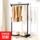 Rental artifact simple clothes drying rack floor-standing indoor home bedroom double pole coat rack hanging clothes rack balcony clothes 60cm children's model - special price impulse