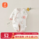 Babyprints Newborn Jumpsuit Autumn and Winter Cotton Warm Baby Clothes Thickened Baby Romper Pink Goose 52