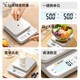 Small electronic scale, high-precision kitchen scale, baking precision, household commercial food scale 2025 new model 10kg/0.1g small milk coffee color stainless steel sheet rechargeable backlight