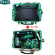 TMJD MISS old A tool bag storage bag repair bag electrician bag green and black oxford cloth multi-functional storage SN8604 13-inch shoulder bag LA212818