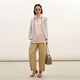 LESSLESSLESSLESSLESSLESS 2026 Spring New Mulberry Silk Straight Loose Long-Sleeved Shirt 2Q1213490 681 Elegant Pink M