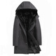 CHEVALPES international first-line brand pie overcome men's winter mink fur liner jacket, mid-length hooded fur integrated black A large mink liner + rabbit fur M 165