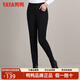YAYA Down Pants Women's Casual Tight Pants Winter Women's Thickened Warm Foot Pants Trousers GW Black L (100) 170/76A