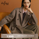 Eveli Jiang Xin endorses the store's hottest camel hair mulberry silk high-end double-sided woolen coat wool coat for women winter day warm brown pre-sale December 27th XS 80-90Jin Jin is equal to 0.5 kg