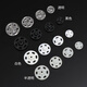 Beautifully made clothes, transparent dark shirt buttons, invisible anti-exposure underwear buttons, children's DIY snap buttons, push buttons, small mother-in-law buttons, 30 pairs, white + fully transparent + black, 10 pairs each