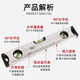 Meikejie multifunctional spirit level for horizontal and vertical measurement of building decoration and accurate measurement for household construction sites. Two thousand type economic upgrade model 30cm