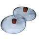 Yusenyi Sanshu Sanshen 2428cm pot lid universal transparent glass lid household fir tempered lid 24cm wooden lid