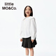 Little MO&Co. Jiajia's same little moco children's clothing 26 spring new style girls floral cotton doll collar long-sleeved shirt original white 110 110/56