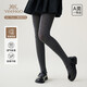 YEEHOO Teenagers Autumn Pantyhose Merino Wool Soft Warm High-Elastic High-Waist Wool Leggings Black Feather Gray 14 Years Old and Over F