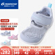 Yuexing Children's Shoes 25th Summer New Product Children's Sandals Boys Toddler Shoes Women's Functional Shoes Infant Breathable Mesh Shoes Gray Silver 24 (Inside Length 15cm Suitable for Feet Length 14.5cm)