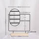 Fantasy simple jewelry storage rack makeup table metal bracelet necklace display rack 4-layer earring jewelry rack desktop entrance hall oval square black