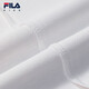 FILA liquid ammonia finishing children's tops 2025 new autumn short-sleeved T-shirt for boys and girls standard white-WT 175