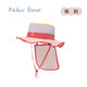 Niduoxiong children's hat breathable mesh sun hat infant sun protection fisherman hat baby hat summer style MSS2449 peach pink S (48 recommended age 1-3 years old)