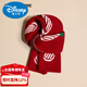 Disney children's Christmas red scarf for boys and girls in autumn and winter and new year thickened warm knitted wool baby scarf red Christmas hat*(19*120) One size fits all