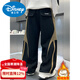 Disney children's clothing boys' velvet pants 2026 new boys' autumn and winter thickened winter sports sweatpants trendy black velvet thickened style 120 cm