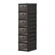 Fantasy shoe cabinet shoe box storage box transparent door shoe rack shoe storage black 1 column 1 layer 1 compartment