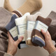 Australian velvet warm men's socks mid-calf socks autumn and winter thickened plush plush sleeping floor winter stockings white black one size fits all size 3744 warm care