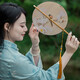 Fantasy ancient style folding bamboo intangible cultural heritage tassel waist fan, rollable banana fan, dance fan, jade bamboo folding fan, portable cattail fan, fan box plus 13 yuan, fan style remarks, intangible cultural heritage handmade fan