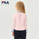 FILA children's clothing long-sleeved T-shirt 2025 winter new style girls and children loose sports POLO shirt hazy pink-LP 120