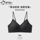 Urban Beauty Seamless Underwear Women's Small Breast Gathering, Secondary Breast Control, Anti-Sagging, Beautiful Back, Double Thin Straps Bra, Black XL
