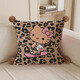 Hello, strange guy, KT cat pillow, cute cartoon animation peripheral cushion pillow, student dormitory nap bed sleeping gift, leopard print kt cat 3, white hair ball, double-sided pattern 35X35, pillowcase does not contain core
