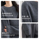 Cashmere cardigan for women 25 new autumn style round neck brushed brushed soft sweater solid color seamless one-piece knitted sweater sky gray one size